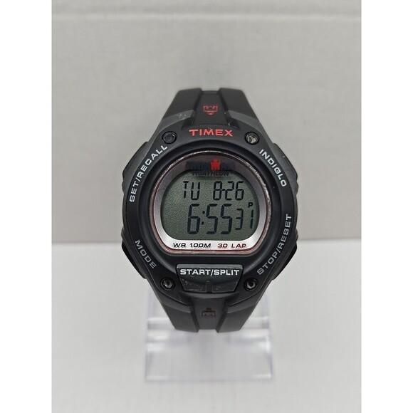 Timex Ironman Classic 30 Lap Watch 45mm Indiglo WR100M New Battery Quartz Mens - Picture 1 of 11